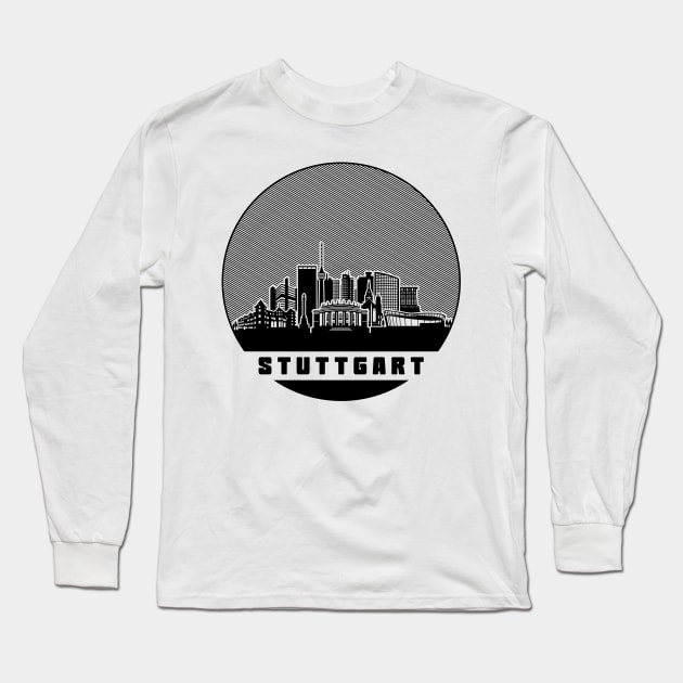 Stuttgart Germany Skyline Long Sleeve T-Shirt by travel2xplanet